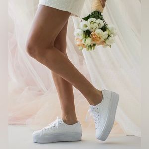 Keds Triple Up Sequin Sneakers Bridal - Size 7.5